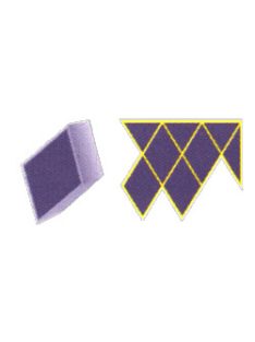 Beton Öntőforma Rombusz sima 4,5 cm